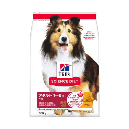 アダルト1～6歳 中粒 成犬用 チキン