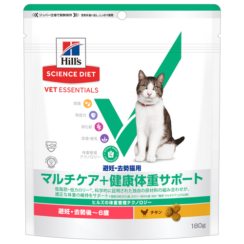 猫用 マルチケア＋健康体重サポート 避妊・去勢後～ 6歳 チキン