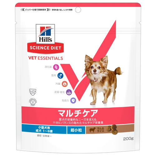 小型犬用 マルチケア（避妊・去勢後にも） 超小粒 成犬 1～6歳 ラム